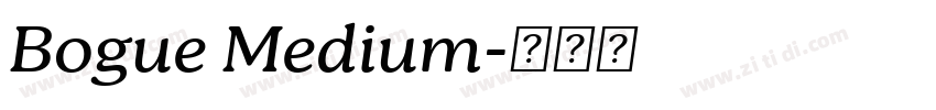 Bogue Medium字体转换